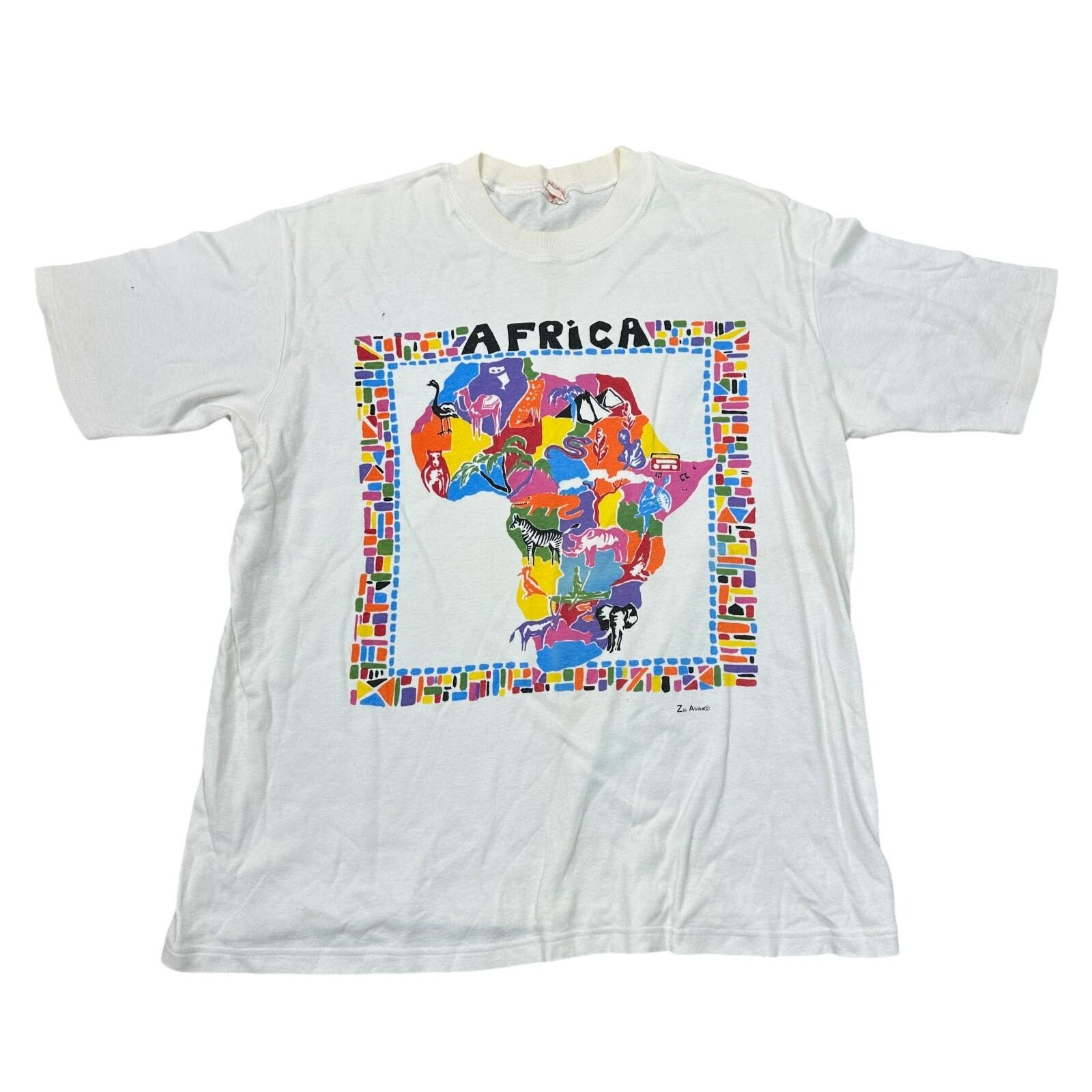 Vintage T-Shirt Mens Womens Tees Top Africa Graphic Print Retro Y2K White Mens M
Vintage T-Shirt Mens Womens Tees Top Africa Graphic Print Retro Y2K White Mens M