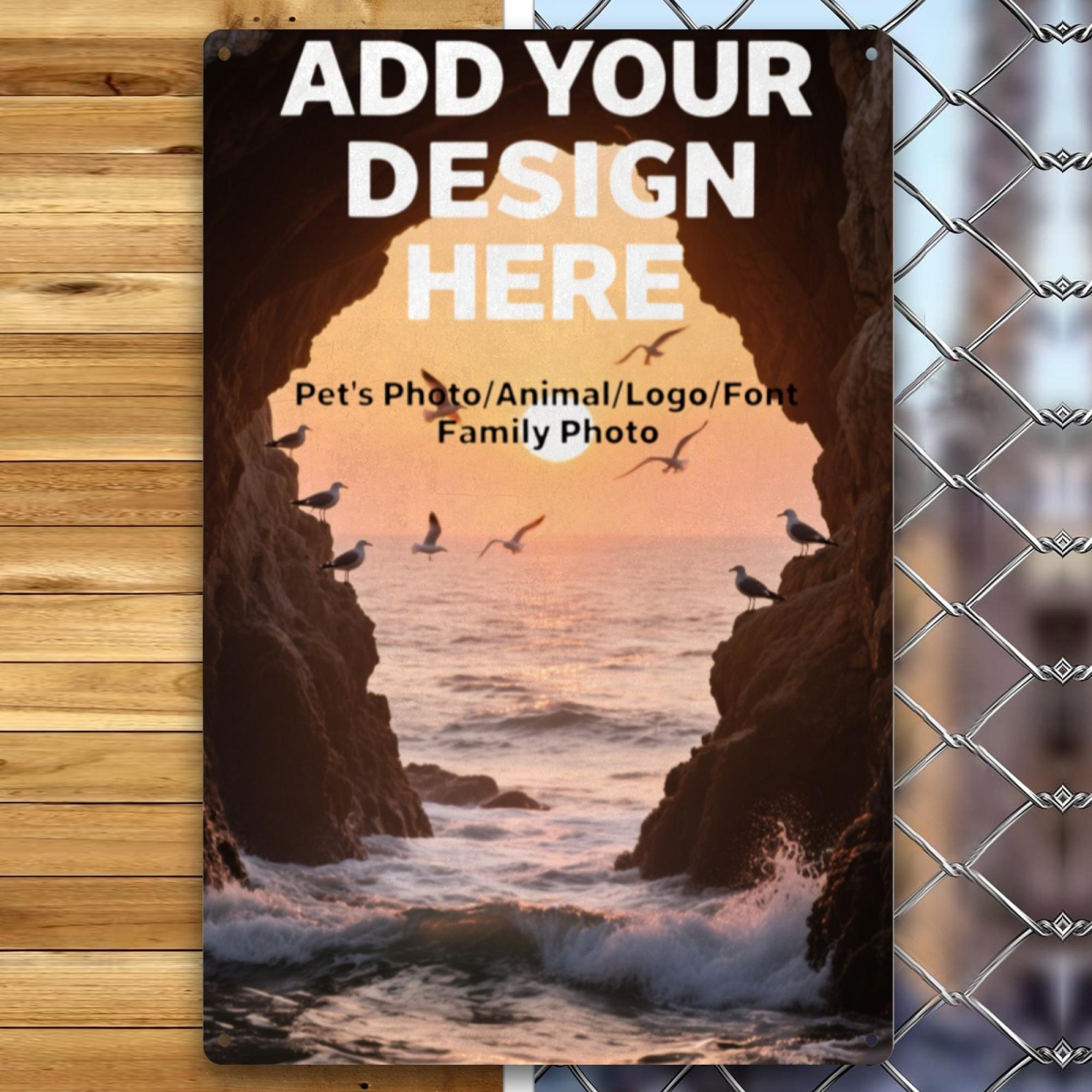 Waterproof D Flat Custom Metal Tin Sign Personalized DIY Text Image Art Wall Hanging Ornament Durable Easy Install for Living R 20x30cm(7.8x11.8inch)
Waterproof D Flat Custom Metal Tin Sign Personalized DIY Text Image Art Wall Hanging Ornament Durable Easy Install for Living R 20x30cm(7.8x11.8inch)