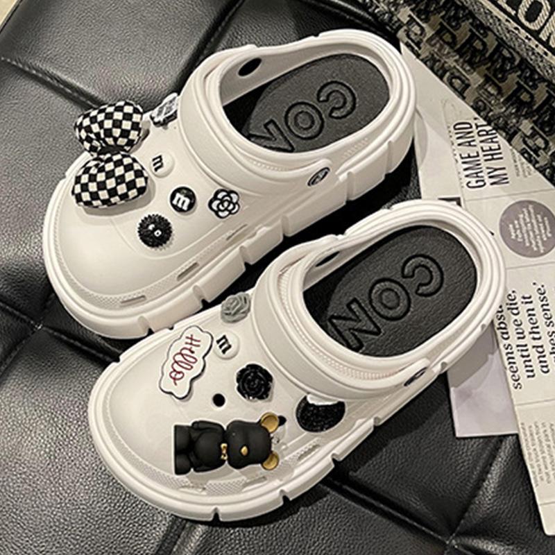 Модные сандалии Charms 2025 Новые туфли Clog Shoes Outdoor Women Slippers Толстая подошва Высококачественные летние сандалии для девочек 36-37(foot 230mm)
Модные сандалии Charms 2025 Новые туфли Clog Shoes Outdoor Women Slippers Толстая подошва Высококачественные летние сандалии для девочек 36-37(foot 230mm)