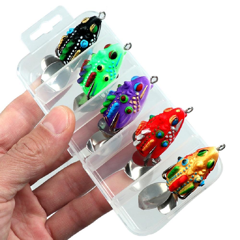 3.5CM -5.4G Mini Frog Soft Bait Set Lifelike Bionic Frog Lures Sea Fishing 5Colors
3.5CM -5.4G Mini Frog Soft Bait Set Lifelike Bionic Frog Lures Sea Fishing 5Colors