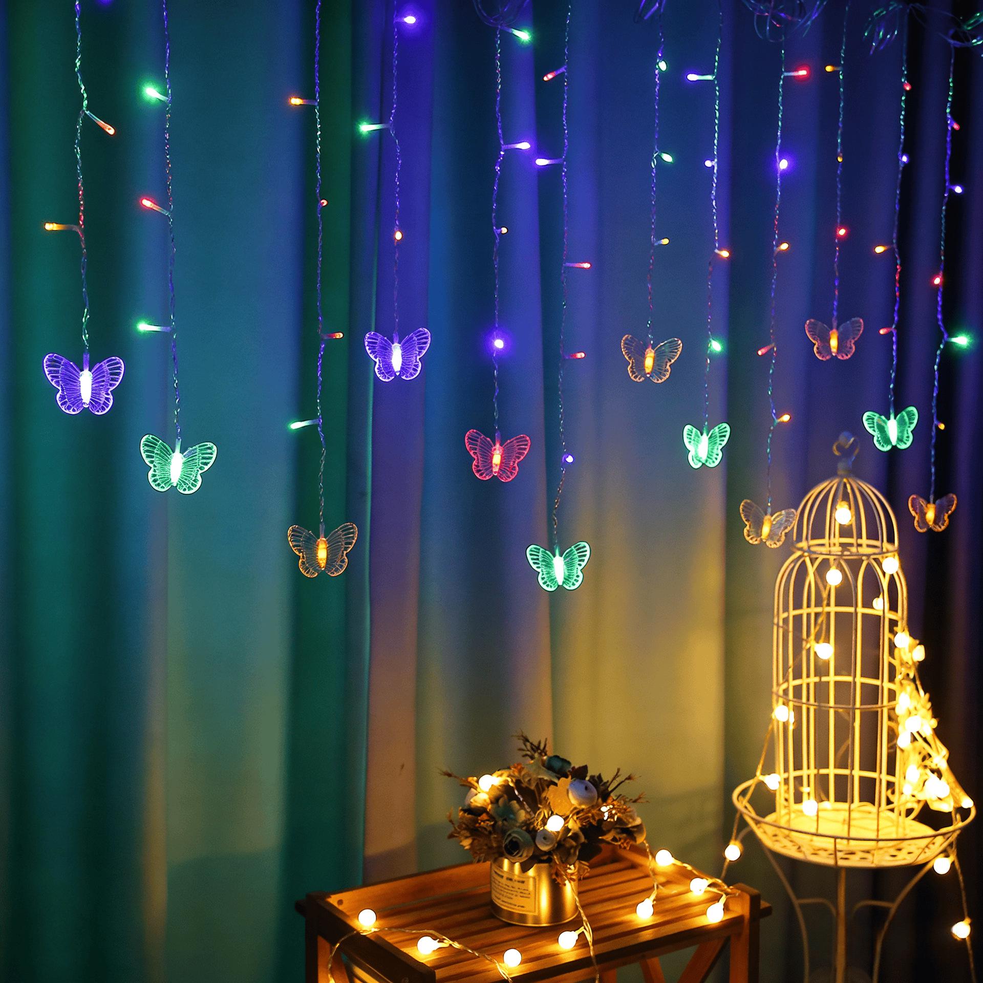LED Butterfly Ice Strip Curtain Lights with USB & Remote - Christmas Bedroom & Living Room Decor USB Curtain Lights
LED Butterfly Ice Strip Curtain Lights with USB & Remote - Christmas Bedroom & Living Room Decor USB Curtain Lights
