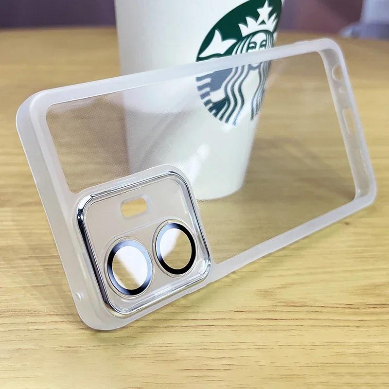 Luxury Lens Film Cases for VIVO Y77 Y77E T1 5G 360 Full Camera Protective Phone Back Cover VIVOY77 Soft Clear Shockproof Housing
Luxury Lens Film Cases for VIVO Y77 Y77E T1 5G 360 Full Camera Protective Phone Back Cover VIVOY77 Soft Clear Shockproof Housing