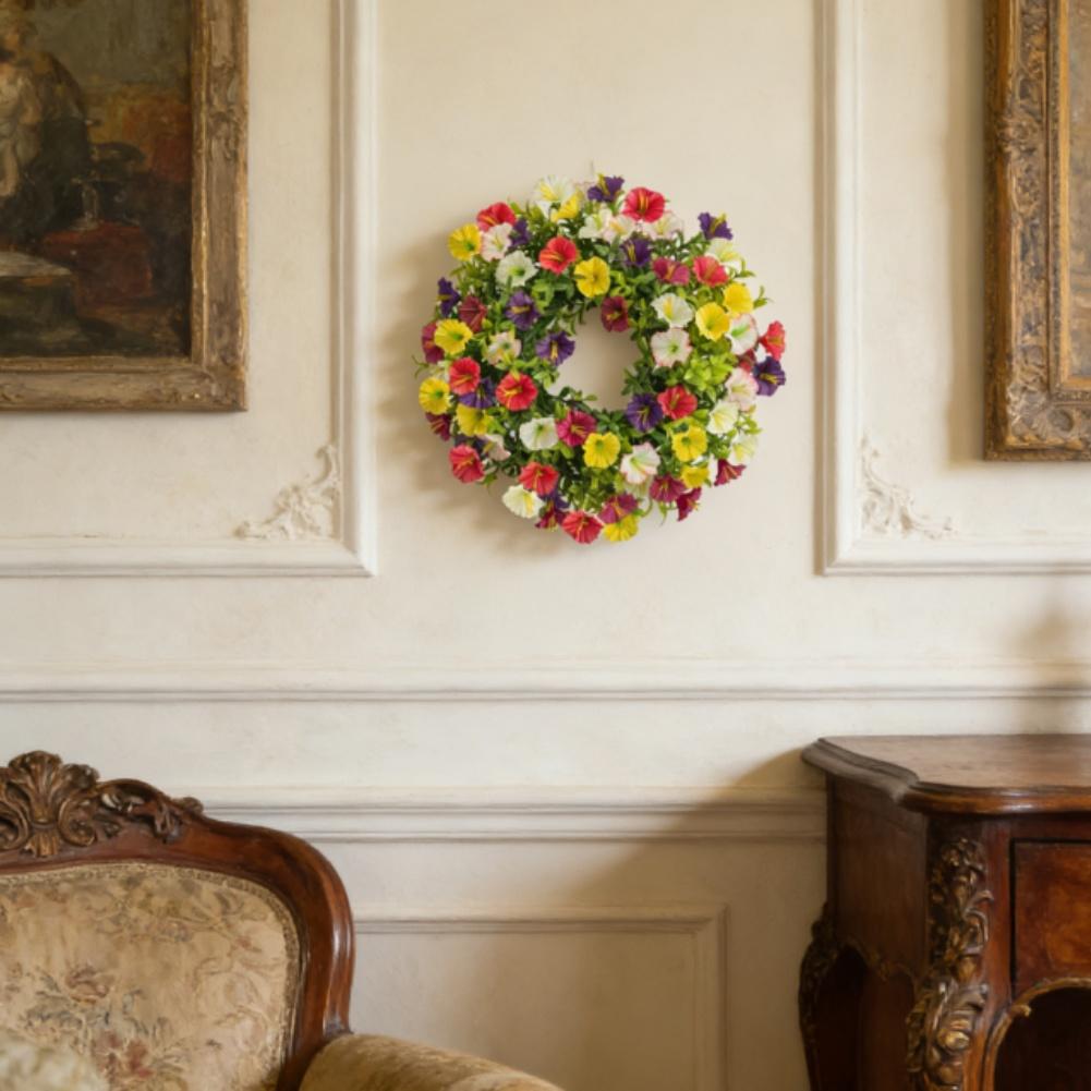 Decorative Round Wreath with Silk Trumpet Flowers and Vine Garland for Seasonal Neutral For home Styling 35x35cm China Mainland
Decorative Round Wreath with Silk Trumpet Flowers and Vine Garland for Seasonal Neutral For home Styling 35x35cm China Mainland