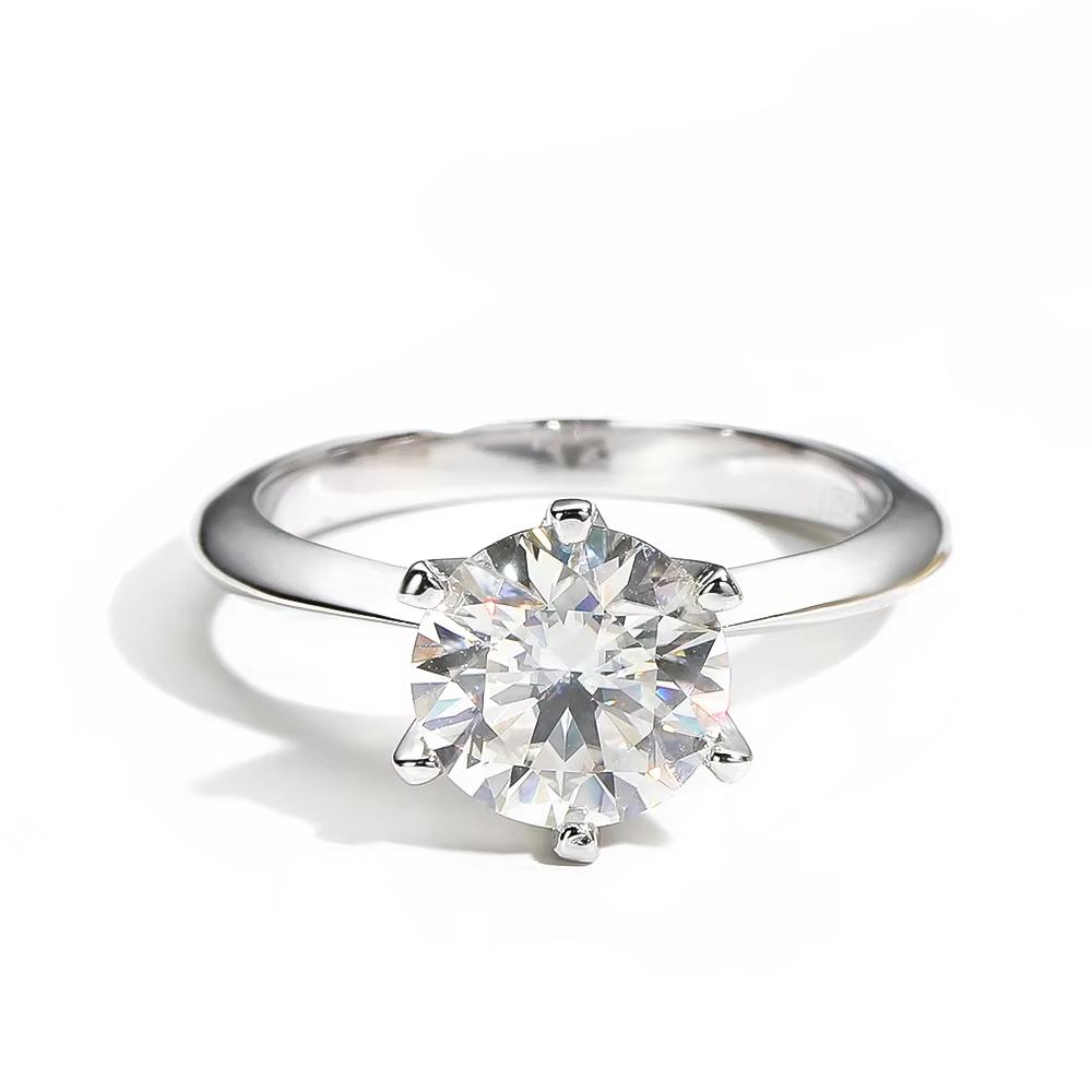 KNOBSPIN D VVS Moissanite Rings for Women 6 Prong Classic Trendy Solitaire Engagement Wedding Band GRA Certified 925 Sliver Ring 10&5mm 0.5ct
KNOBSPIN D VVS Moissanite Rings for Women 6 Prong Classic Trendy Solitaire Engagement Wedding Band GRA Certified 925 Sliver Ring 10&5mm 0.5ct