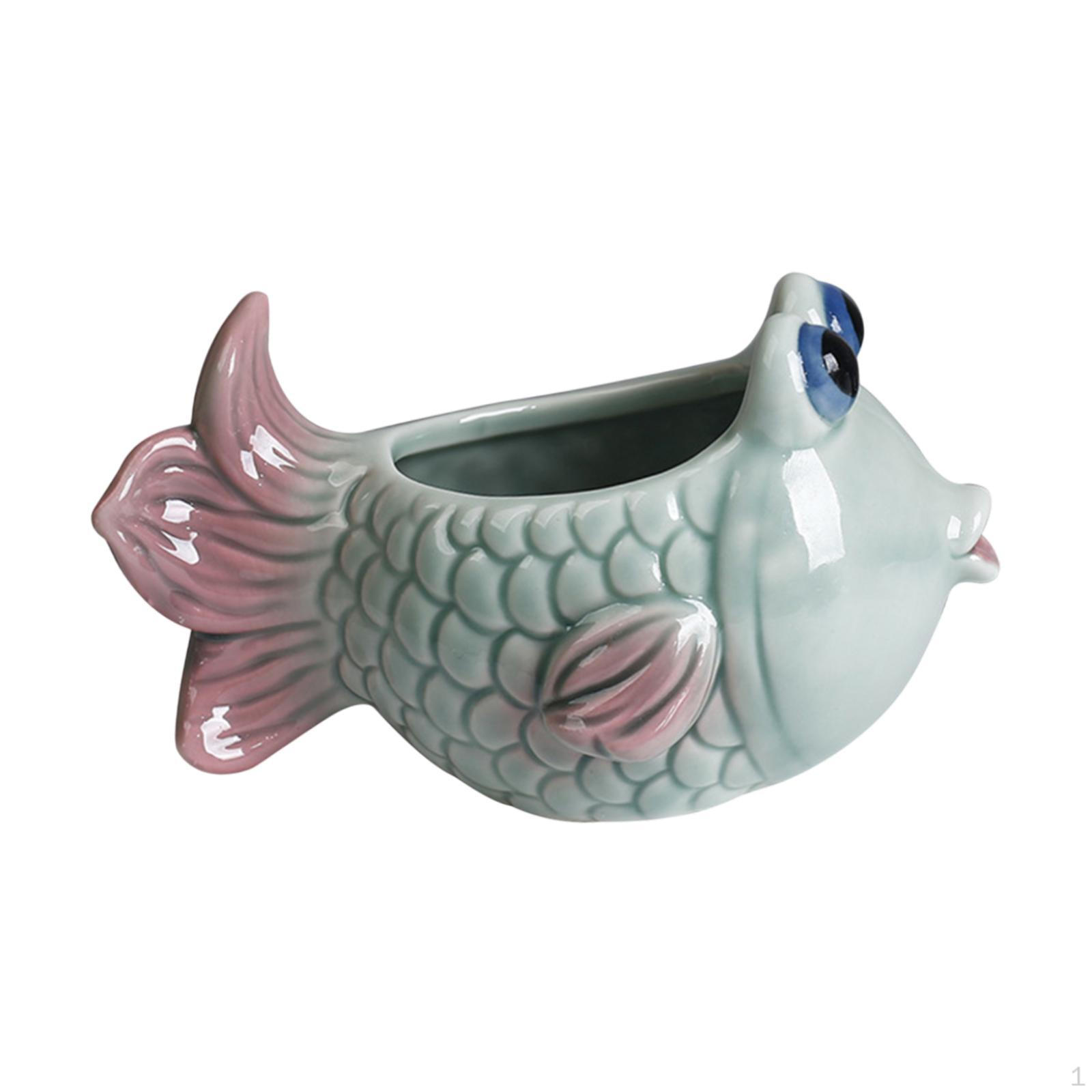 Ceramic Goldfish Planter for Micro Landscape And Office Use Multicolor A
Ceramic Goldfish Planter for Micro Landscape And Office Use Multicolor A