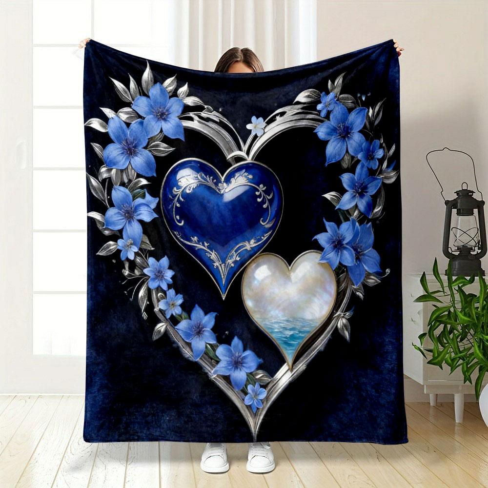 2 Hearts and Flowers Printing Blankets Adult Children Warm Blankets Home Travel Soft and Comfortable Blankets Gifts 75x90cm
2 Hearts and Flowers Printing Blankets Adult Children Warm Blankets Home Travel Soft and Comfortable Blankets Gifts 75x90cm