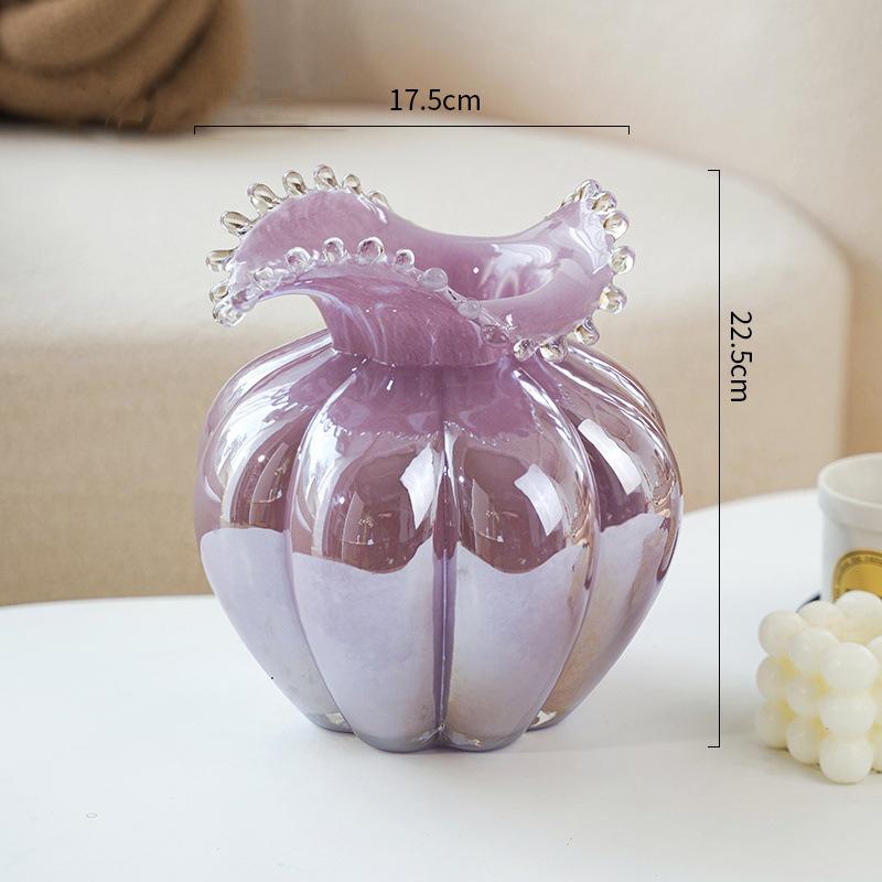 Pumpkin Flower Bud Shape Glass Vase Plant Pots Table Decoration Flowers Arrangement Decorative Floral Vases Room Aesthetic Decor фіолетовий
Pumpkin Flower Bud Shape Glass Vase Plant Pots Table Decoration Flowers Arrangement Decorative Floral Vases Room Aesthetic Decor фіолетовий