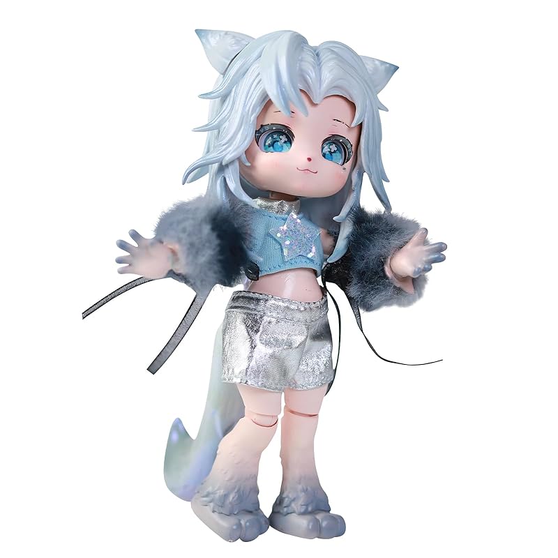 Лялька ICY Fortune Days 14 см bjd - Набір ляльок серії Beast, виготовлений з ПВХ та АБС, подарунок, прикраса, DIY Чудово підходить для тренувань, колекція, лялька-дівчинка (Вовк)
Лялька ICY Fortune Days 14 см bjd - Набір ляльок серії Beast, виготовлений з ПВХ та АБС, подарунок, прикраса, DIY Чудово підходить для тренувань, колекція, лялька-дівчинка (Вовк)