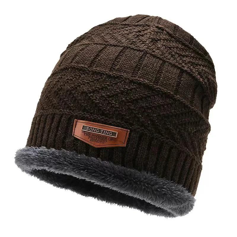 Thickened Fleece Knitted Hat Unisex Autumn Winter Warm Neck Warmer Set Cozy Cable Knit Beanie Fashionable Headwear Accessories кавовий
Thickened Fleece Knitted Hat Unisex Autumn Winter Warm Neck Warmer Set Cozy Cable Knit Beanie Fashionable Headwear Accessories кавовий
