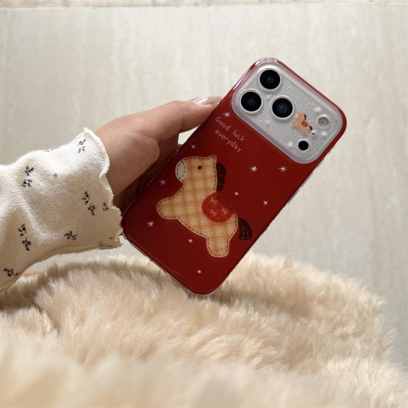 New Year Glitter Diamond Lattice Horse iPhone 17/16 Pro Max/15/14 Case: Luxurious Feel iPhone 14
New Year Glitter Diamond Lattice Horse iPhone 17/16 Pro Max/15/14 Case: Luxurious Feel iPhone 14