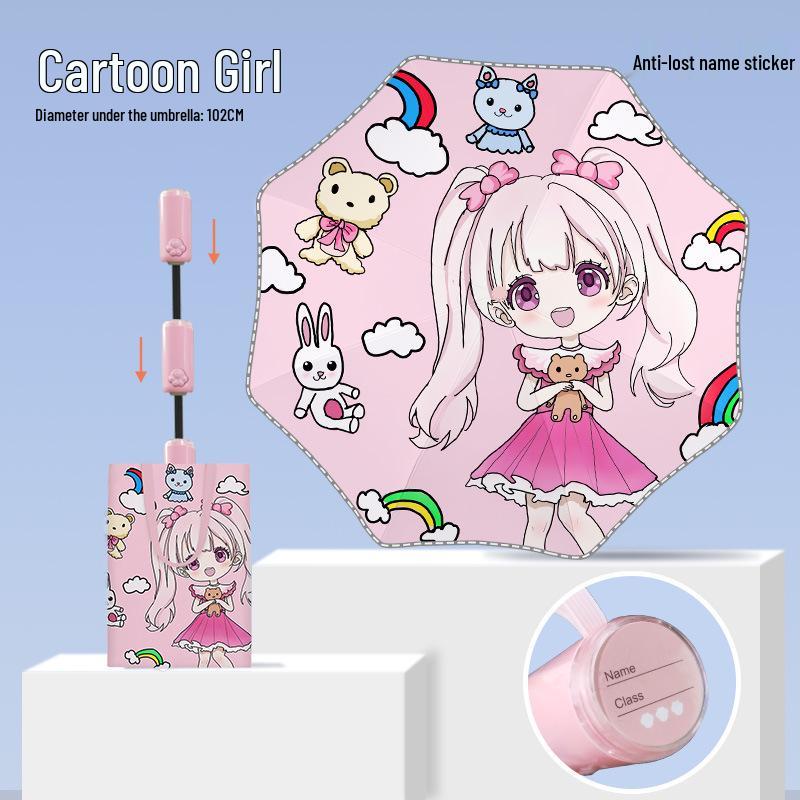 Детский автоматический телескопический зонт с 8 спицами, безопасными закругленными углами, светоотражающими полосками и защитой от солнца.
Детский автоматический телескопический зонт с 8 спицами, безопасными закругленными углами, светоотражающими полосками и защитой от солнца.