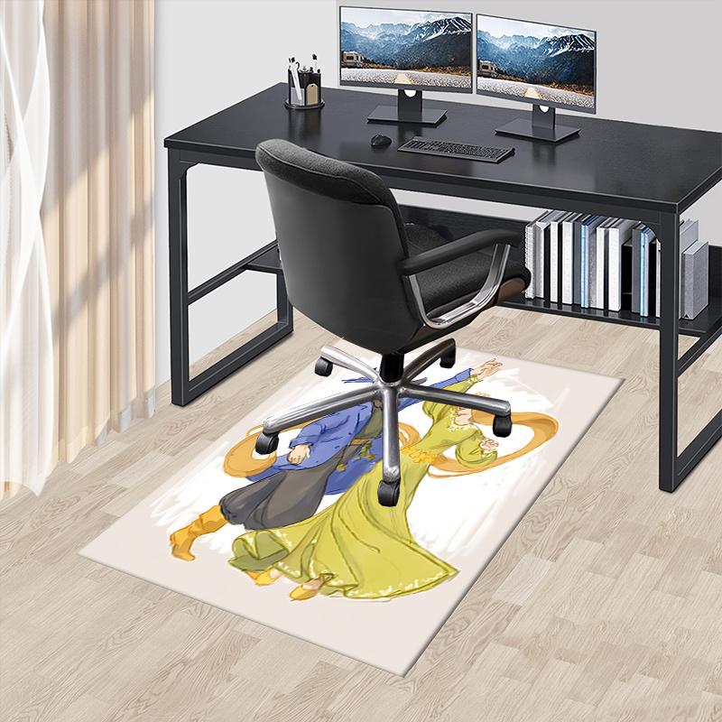Dance,Lord of the Rings Polyester Office Carpet Chair Mats, Home Decor Dormitory Floor Protector with Anti-Skid Backing, Large Area Coverage 60cm by 90cm
Dance,Lord of the Rings Polyester Office Carpet Chair Mats, Home Decor Dormitory Floor Protector with Anti-Skid Backing, Large Area Coverage 60cm by 90cm