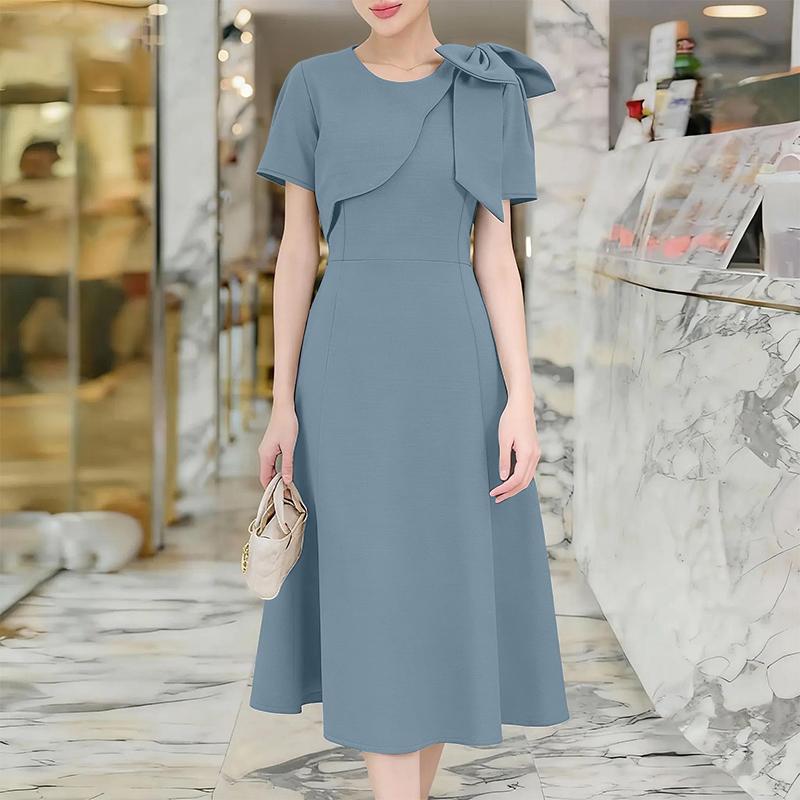 ZANZEA Women Bows Splice Casual Round Neck Elegant Short Sleeve Dress 5XL синій
ZANZEA Women Bows Splice Casual Round Neck Elegant Short Sleeve Dress 5XL синій