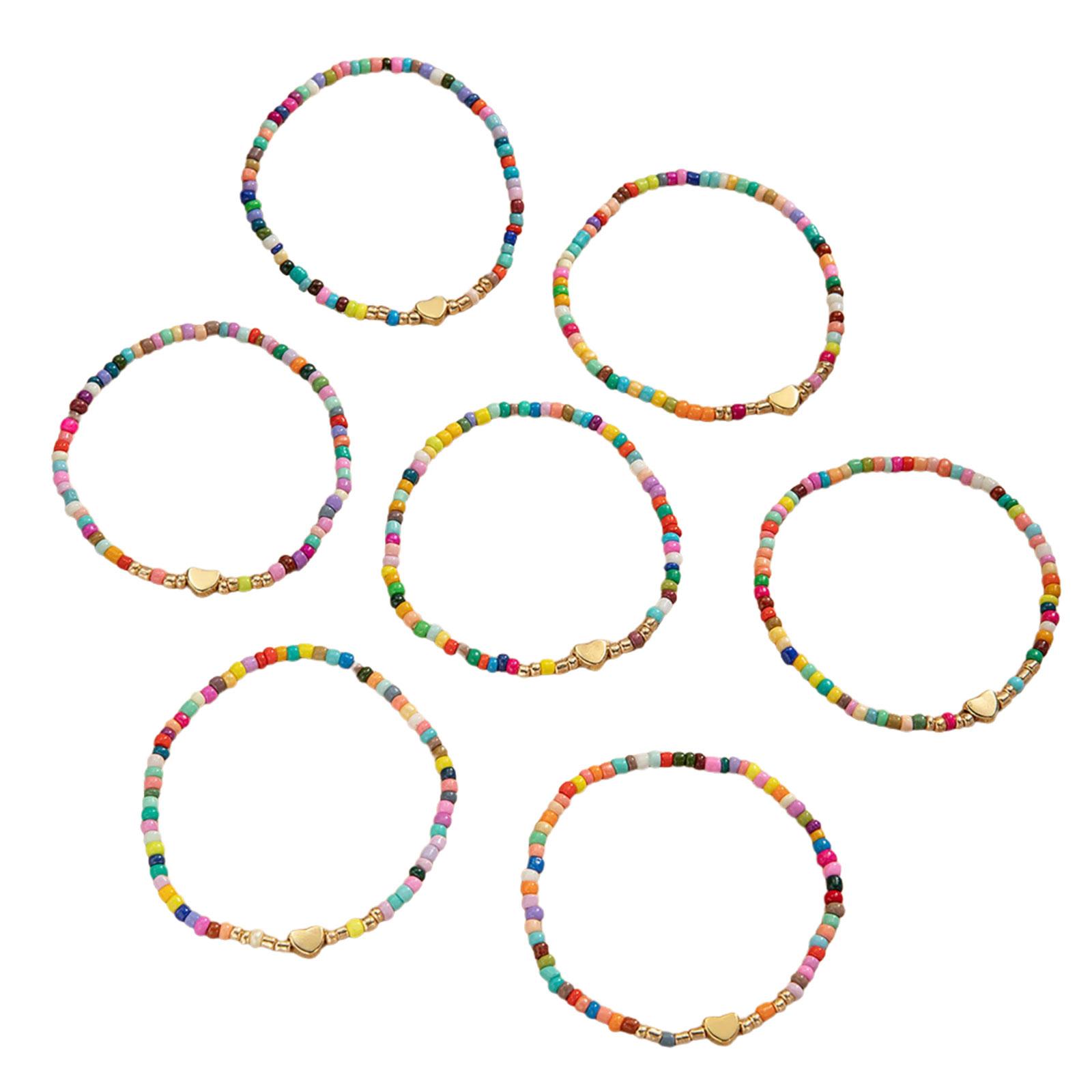 7 Colorful Beaded Elastic Bracelets For Women Stylish Stackable Stretch Jewelry Gift Set 1
7 Colorful Beaded Elastic Bracelets For Women Stylish Stackable Stretch Jewelry Gift Set 1