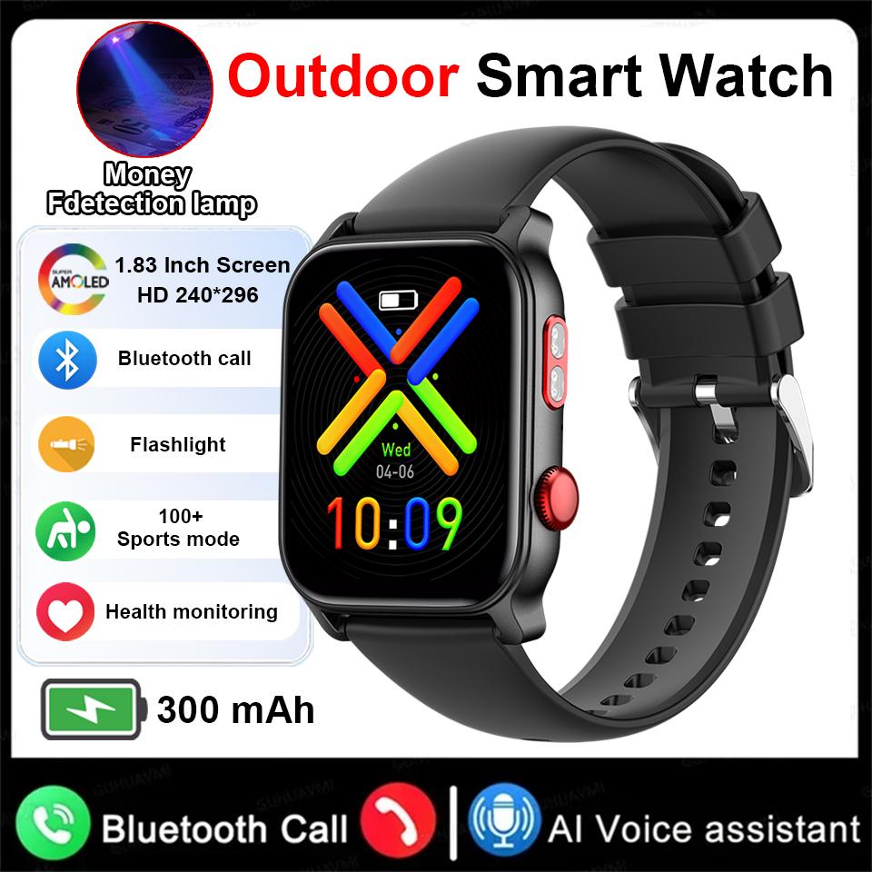 Latest Smart Watch Women Men Flashlight Heart Rate Monitor Sleep Tracker 1.83 Full Touch Screen Sports Fitness Smartwatch Man
Latest Smart Watch Women Men Flashlight Heart Rate Monitor Sleep Tracker 1.83 Full Touch Screen Sports Fitness Smartwatch Man