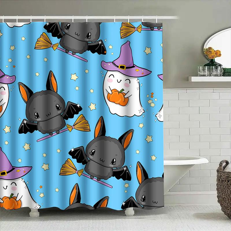Tuniu Cute Halloween Bat Shower Curtain For Bathroom Kids Baby Room Decoration Cartoon Stars W60H190(CM)-1 Pcs
Tuniu Cute Halloween Bat Shower Curtain For Bathroom Kids Baby Room Decoration Cartoon Stars W60H190(CM)-1 Pcs
