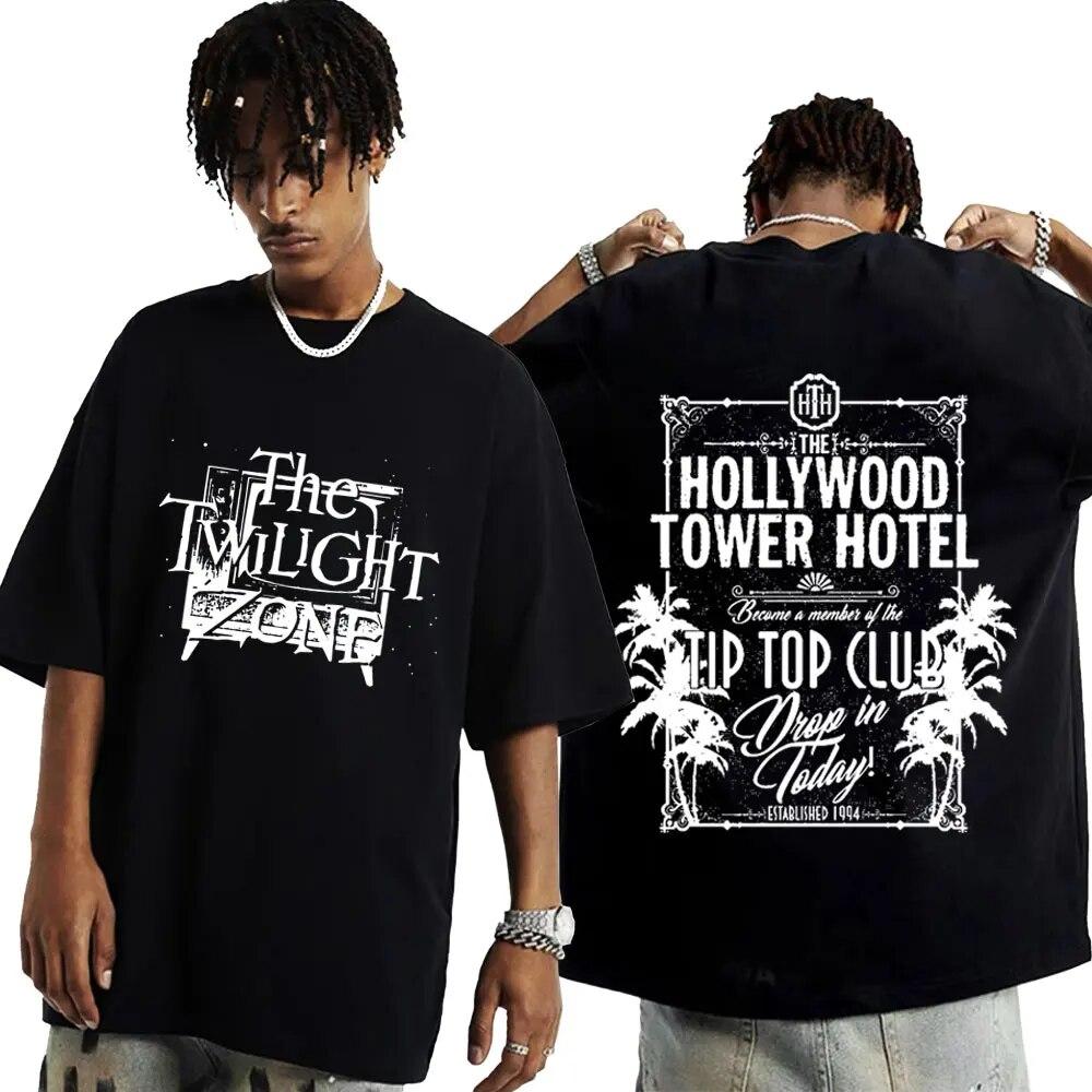 Футболка «Сумеречная зона» The Hollywood Tower Hotel Tower of Terror Футболки с принтом унисекс Высококачественные хлопковые футболки унисекс большого размера
Футболка «Сумеречная зона» The Hollywood Tower Hotel Tower of Terror Футболки с принтом унисекс Высококачественные хлопковые футболки унисекс большого размера