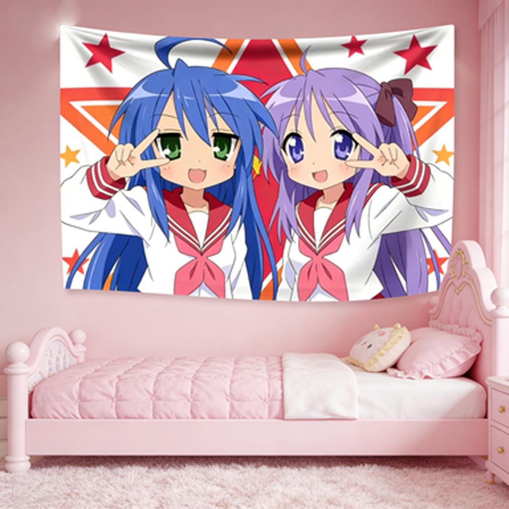 Lucky Star Full Cast Tapestry Otaku Kawaii Design Perfect for Girly Decor Bedroom Wall Styling and Photo Backdrops 74x94cm(29x37in)
Lucky Star Full Cast Tapestry Otaku Kawaii Design Perfect for Girly Decor Bedroom Wall Styling and Photo Backdrops 74x94cm(29x37in)