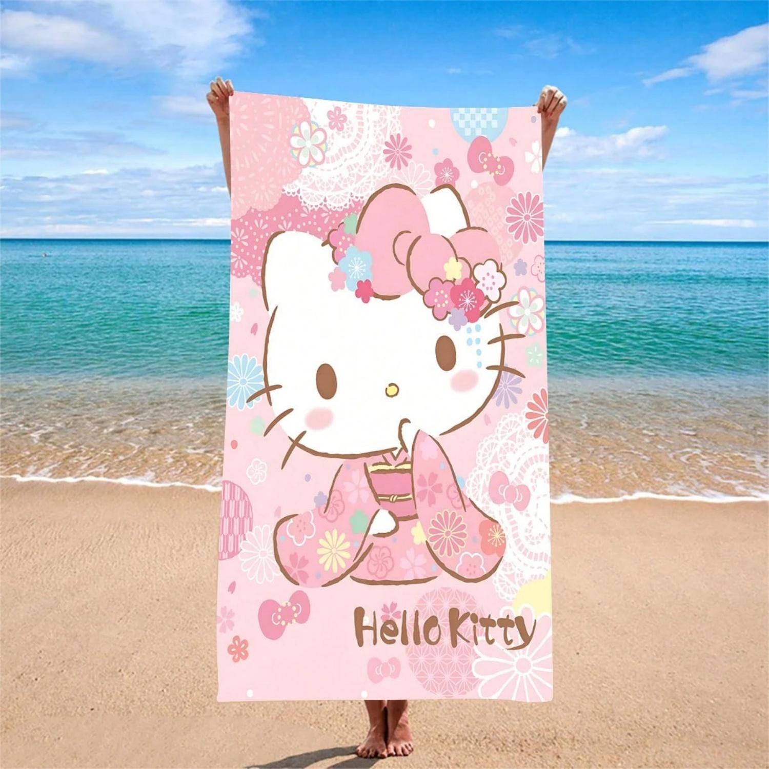 1 Licensed Sanrio Cartoon Beach Towel - Lightweight, Multifunctional, Elastic Wrap With Multiple Styling Options, 100% Polyester W30*H60(CM)
1 Licensed Sanrio Cartoon Beach Towel - Lightweight, Multifunctional, Elastic Wrap With Multiple Styling Options, 100% Polyester W30*H60(CM)