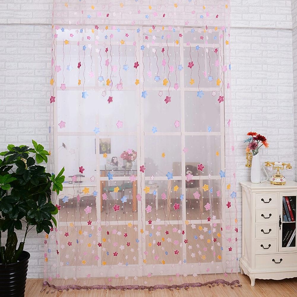 1PC Cartoon Star Tulle Curtain Window Screening Gauze Drape Balcony Voile for Home Hotel Decoration Unwashable Rod Pocket Version Pink100*200 wearing rod
1PC Cartoon Star Tulle Curtain Window Screening Gauze Drape Balcony Voile for Home Hotel Decoration Unwashable Rod Pocket Version Pink100*200 wearing rod