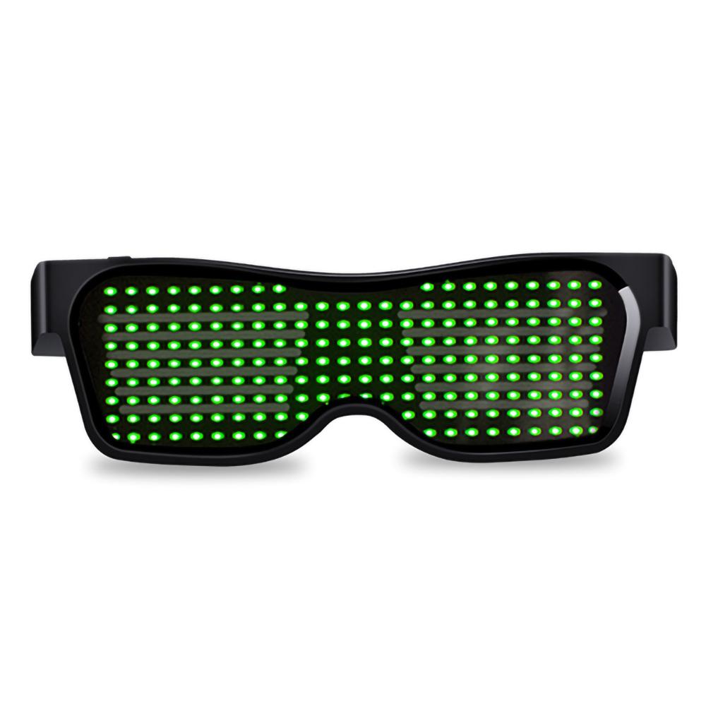 USB Charging Luminous Glasses Festival Party Glowing Toy Gift LED Flashing Pattern Messages Animations Electronic Eyeglasses зелений
USB Charging Luminous Glasses Festival Party Glowing Toy Gift LED Flashing Pattern Messages Animations Electronic Eyeglasses зелений