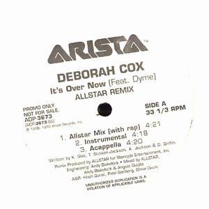 12inch Record DEBORAH COX - It s Over Now (Allstar Remix) ADP3673PROMO Arista 1999 US Soul/Funk Used
12inch Record DEBORAH COX - It s Over Now (Allstar Remix) ADP3673PROMO Arista 1999 US Soul/Funk Used