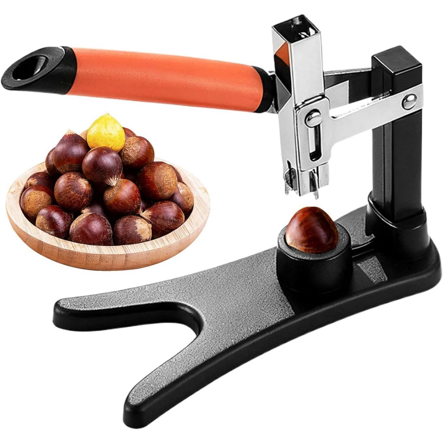 Інструмент для лущення горіхів - Сталевий відкривач для каштанів, Компактний ручний лушпильник, Міцний нержавіючий, Легке зняття шкаралупи
Інструмент для лущення горіхів - Сталевий відкривач для каштанів, Компактний ручний лушпильник, Міцний нержавіючий, Легке зняття шкаралупи