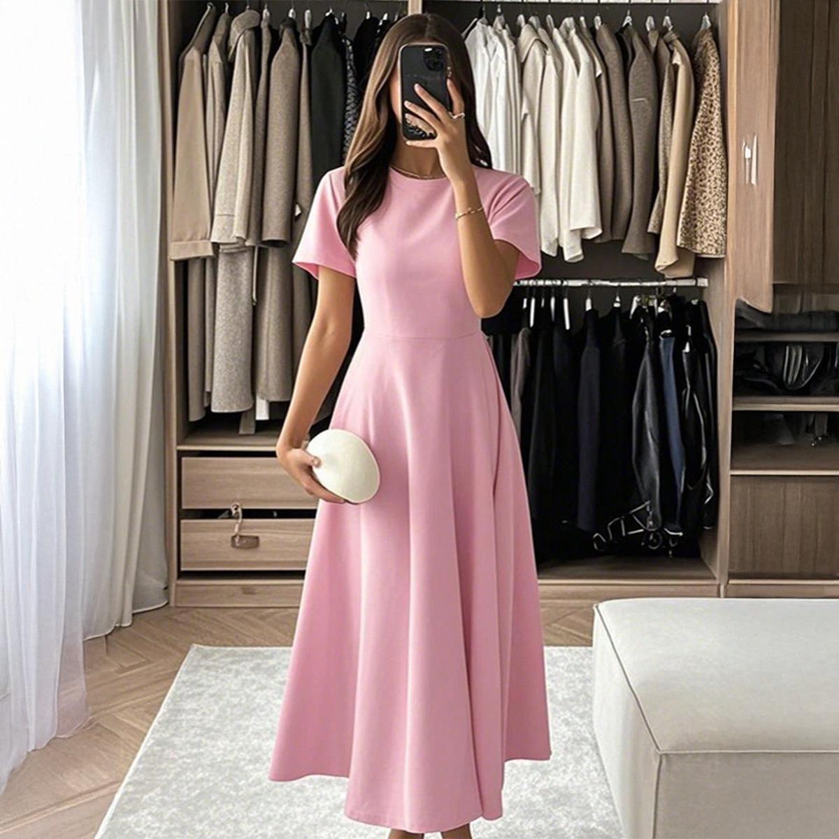 Di Yun European & American Elegant Women s Short-Sleeve Long Dress - 2025 Autumn/Winter Collection Large рожевий
Di Yun European & American Elegant Women s Short-Sleeve Long Dress - 2025 Autumn/Winter Collection Large рожевий