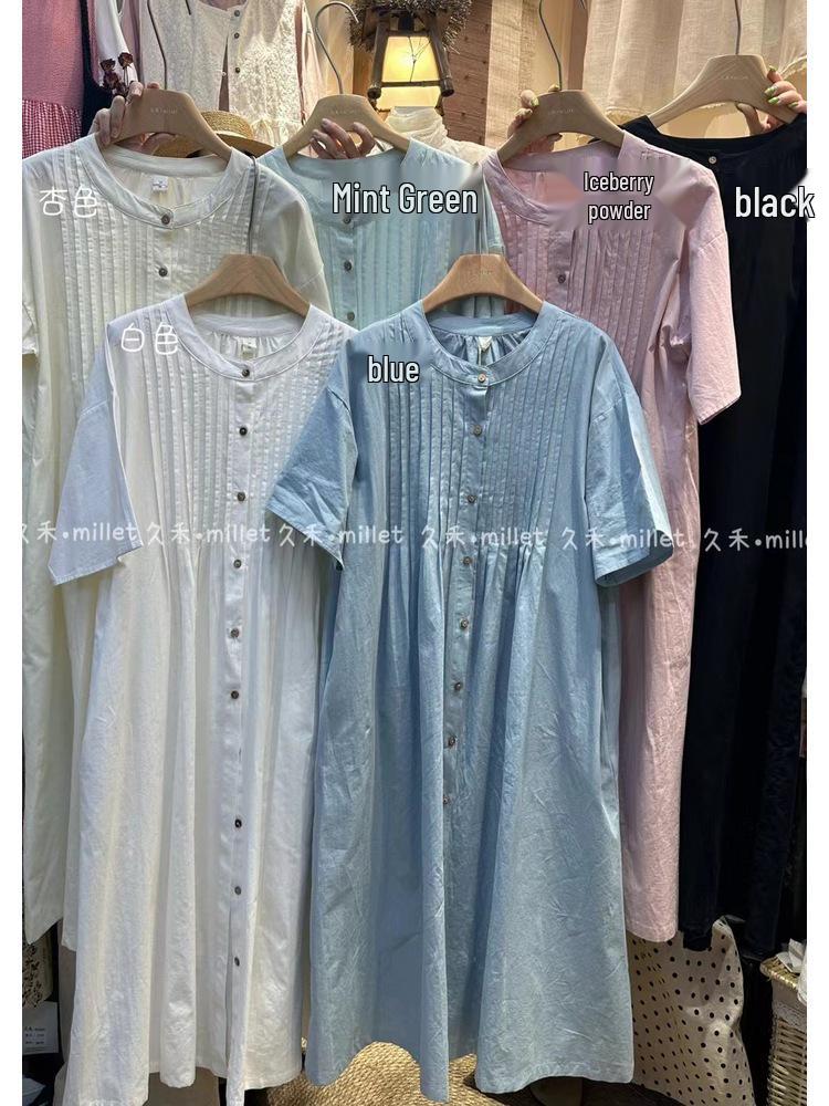 Jiuhe 9227 Summer Japanese Loose Plus Size Casual Short Sleeve Crew Neck Long Dress See size description
Jiuhe 9227 Summer Japanese Loose Plus Size Casual Short Sleeve Crew Neck Long Dress See size description