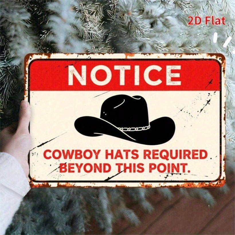 Tin Sign Western Cowboy Hat Retro Bar Wall Decor
Tin Sign Western Cowboy Hat Retro Bar Wall Decor