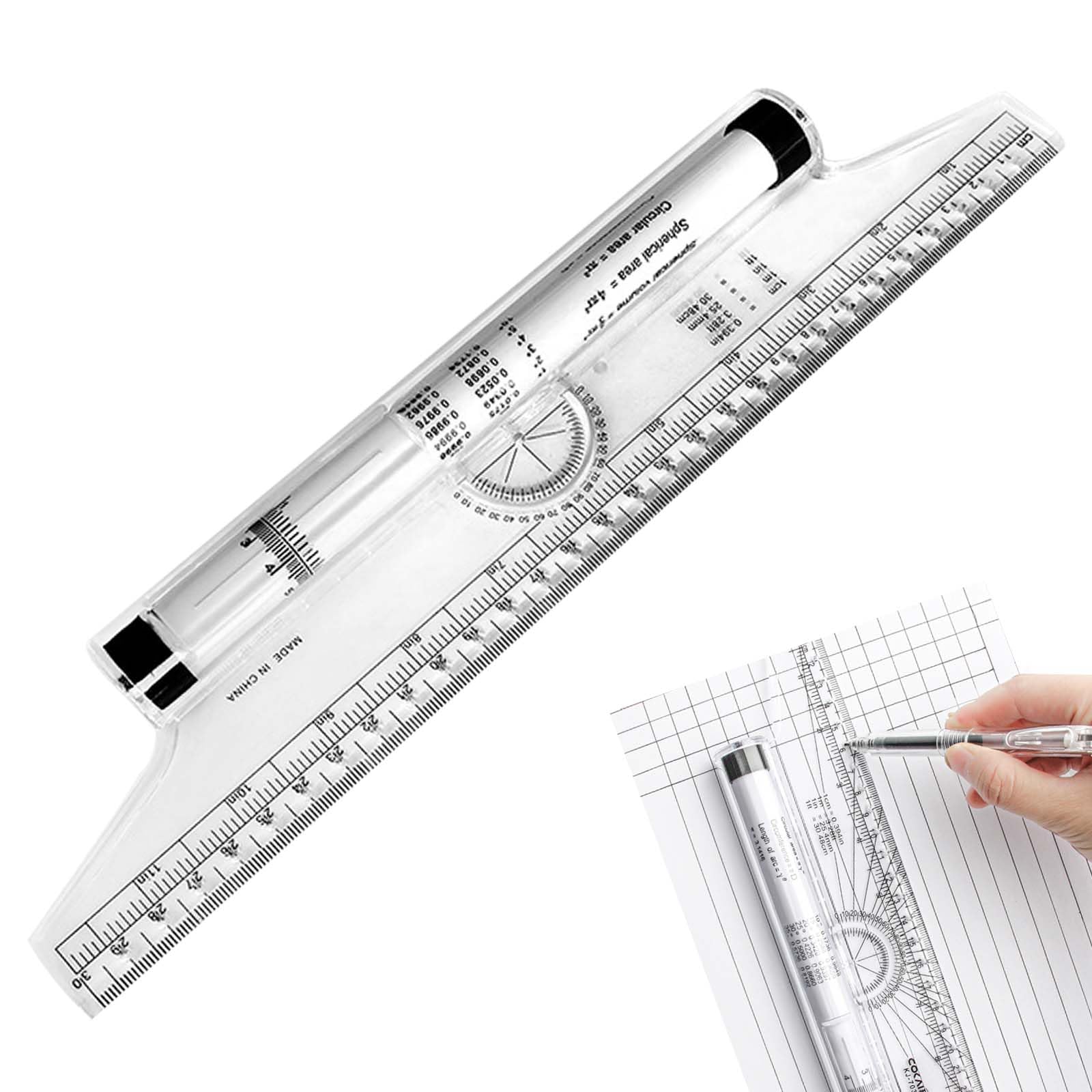 PAVIKE Rolling Ruler Parallel Ruler Rolling Ruler 30cm Plastic Practical Measurement Universal Ruler Rolling Ruler Convenient DRAWING LIMITED DIY
PAVIKE Rolling Ruler Parallel Ruler Rolling Ruler 30cm Plastic Practical Measurement Universal Ruler Rolling Ruler Convenient DRAWING LIMITED DIY