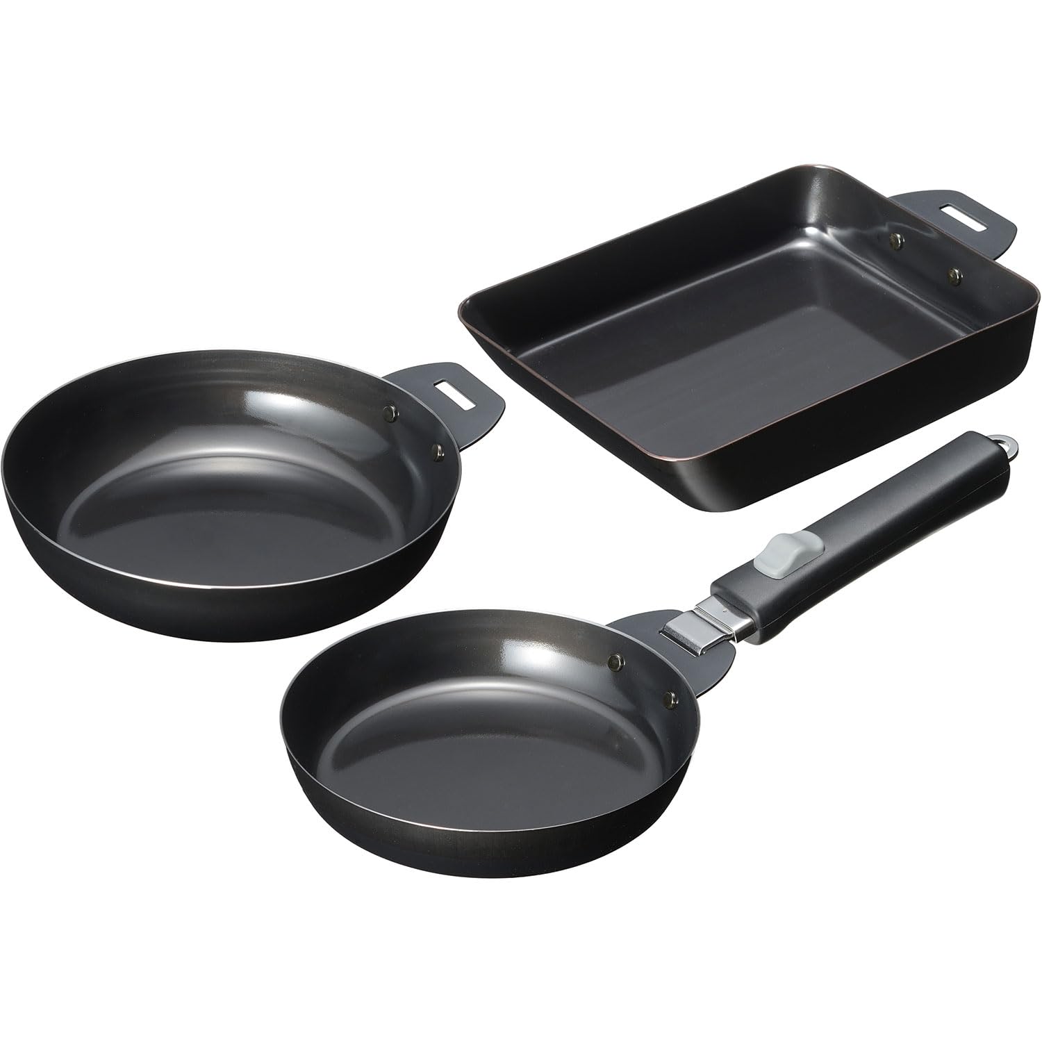 Wahei Freiz Съемная ручка Чугунная сковорода-гриль Набор 4 предмета IH/Газ/Духовка MB-2805 чёрный
Wahei Freiz Съемная ручка Чугунная сковорода-гриль Набор 4 предмета IH/Газ/Духовка MB-2805 чёрный