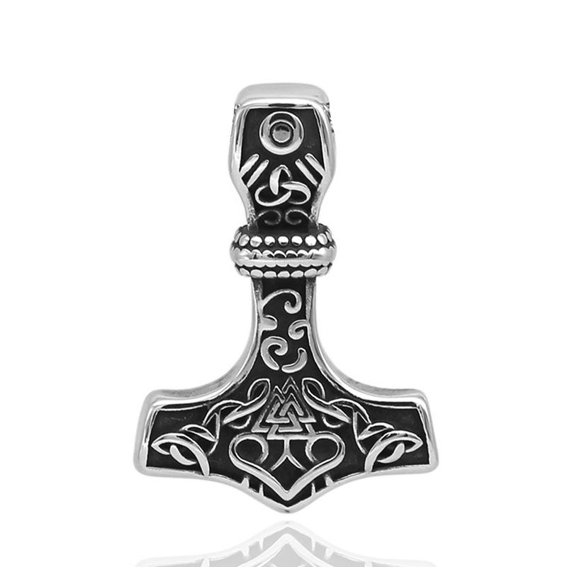 Stainless Steel Retro Viking Thor Hammer Pendant for Men Nordic The Horn of Odin Warhammer Necklace Fashion Jewelry
Stainless Steel Retro Viking Thor Hammer Pendant for Men Nordic The Horn of Odin Warhammer Necklace Fashion Jewelry