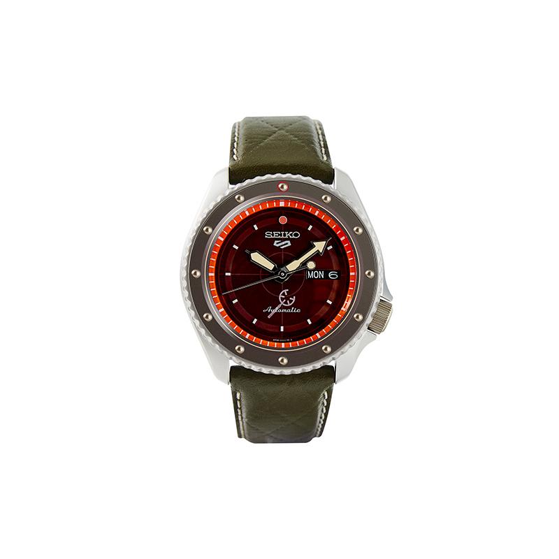 SEIKO SEIKO5 series luminous waterproof mechanical movement leather strap men s watch red dial SRPF59K1 червоний
SEIKO SEIKO5 series luminous waterproof mechanical movement leather strap men s watch red dial SRPF59K1 червоний