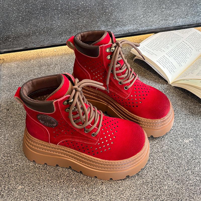 thick-soled 8cm hollow rhubarb boots women s summer new boots versatile single boots 35 красный
thick-soled 8cm hollow rhubarb boots women s summer new boots versatile single boots 35 красный