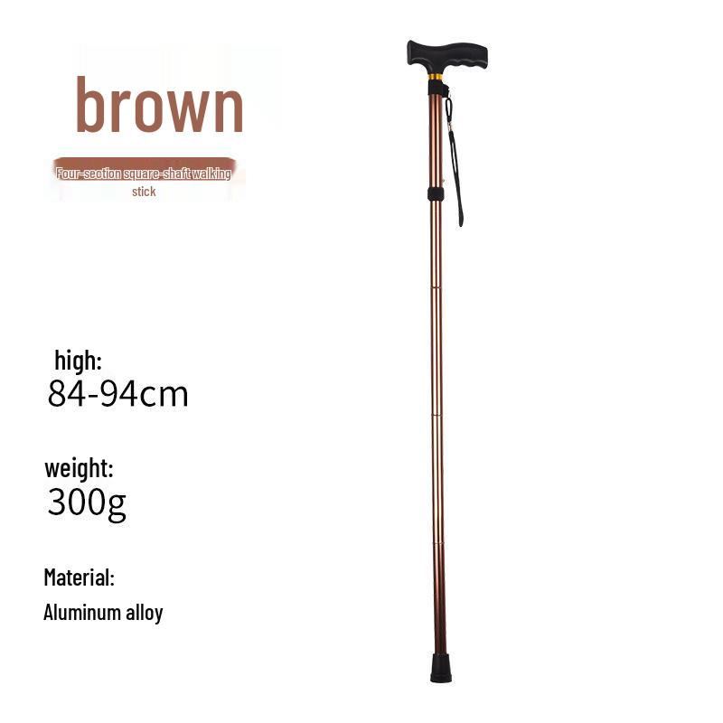 Регулируемая складная трость из алюминиевого сплава для пожилых людей, нескользящий телескопический костыль для ходьбы 840-930 mm кофейный
Регулируемая складная трость из алюминиевого сплава для пожилых людей, нескользящий телескопический костыль для ходьбы 840-930 mm кофейный