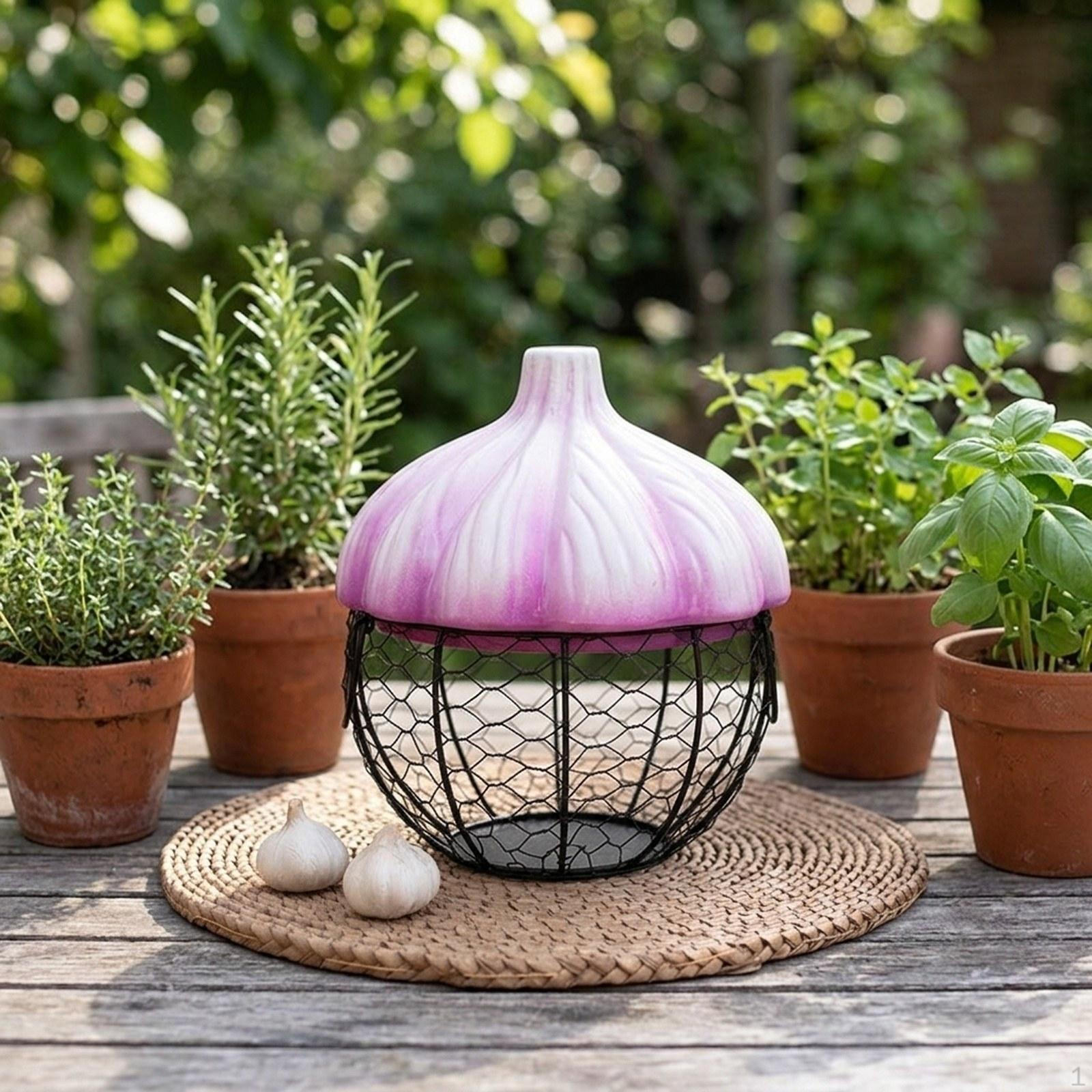 Ceramic Holder Egg Basket Decorative with Lid Kitchen Supplies Garlic Storage for
Ceramic Holder Egg Basket Decorative with Lid Kitchen Supplies Garlic Storage for