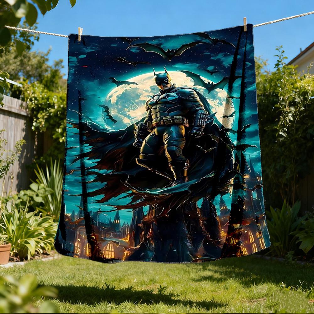 1 шт. Фланелевое одеяло Бэтмен для улицы, мягкое, легкое и теплое 80x120cm
1 шт. Фланелевое одеяло Бэтмен для улицы, мягкое, легкое и теплое 80x120cm