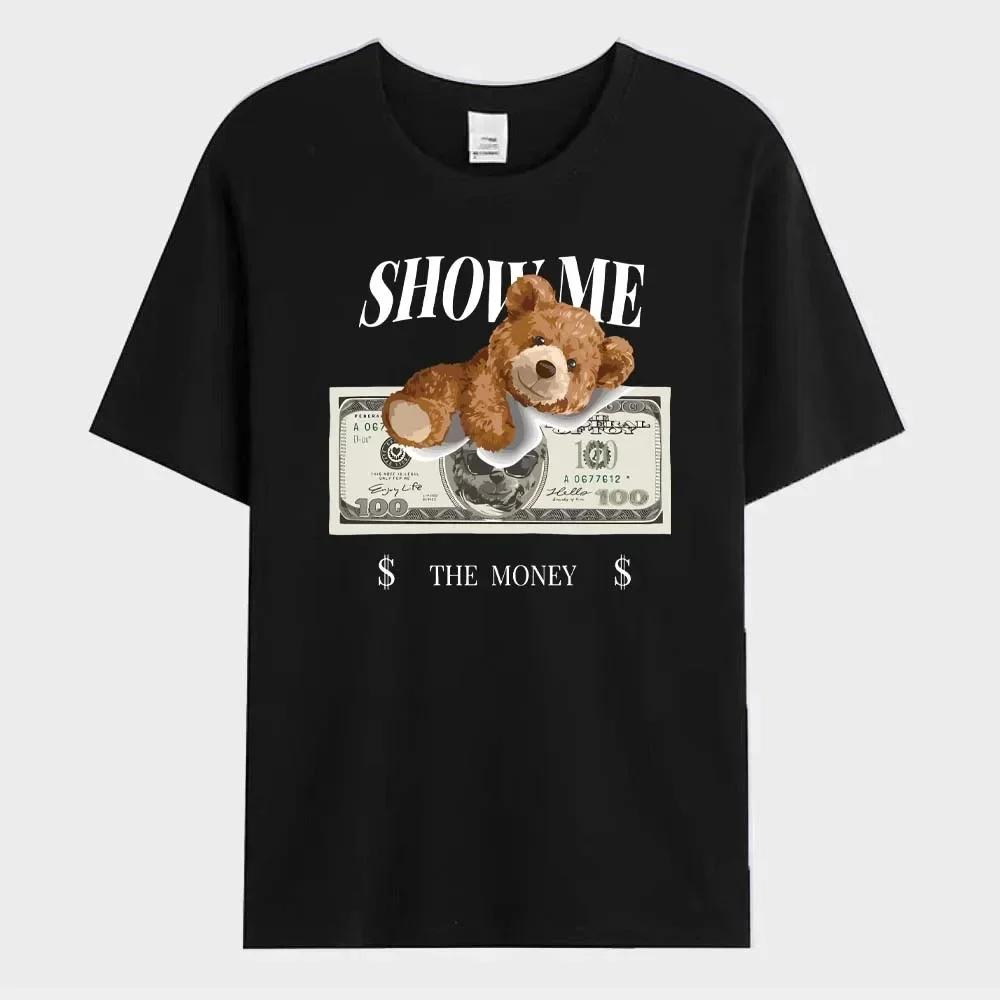 Embrace the US dollar Teddy Printed T-Shirt Men Street Loose Casual Short Sleeves Summer Breathable Tee Cotton Clothing S синий
Embrace the US dollar Teddy Printed T-Shirt Men Street Loose Casual Short Sleeves Summer Breathable Tee Cotton Clothing S синий