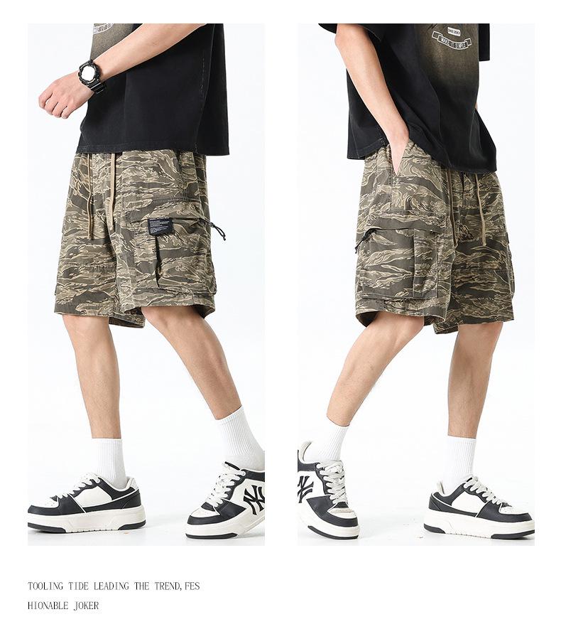New Summer Men s Elastic Waist Drawstring Cotton Cargo Shorts - Camouflage & Loose Fit 2XL
New Summer Men s Elastic Waist Drawstring Cotton Cargo Shorts - Camouflage & Loose Fit 2XL