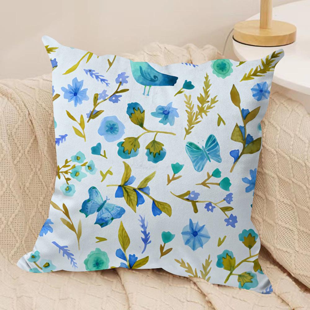 Blue floral pattern Cushion Cover Soft Plush Fabric DoubleSided Printed Cushion Covers for All Seasons Modern HomeDecor Gift 30cmx30cm
Blue floral pattern Cushion Cover Soft Plush Fabric DoubleSided Printed Cushion Covers for All Seasons Modern HomeDecor Gift 30cmx30cm
