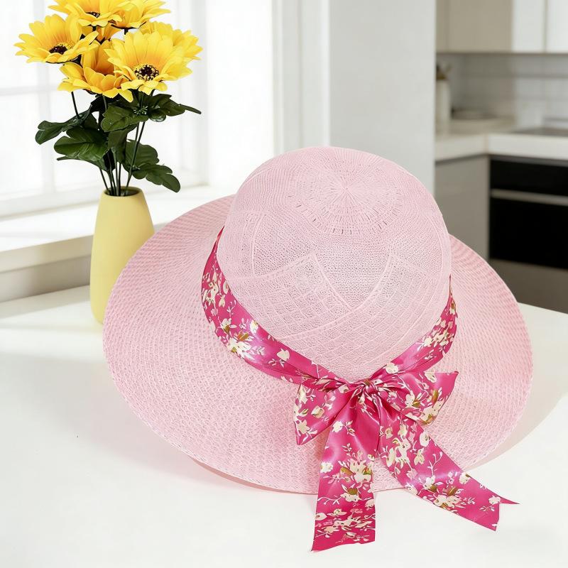 Summer sun protection visor women s big-brimmed straw hat streamer printed bucket hat fashionable versatile travel sun hat M(56-58cm) рожевий
Summer sun protection visor women s big-brimmed straw hat streamer printed bucket hat fashionable versatile travel sun hat M(56-58cm) рожевий