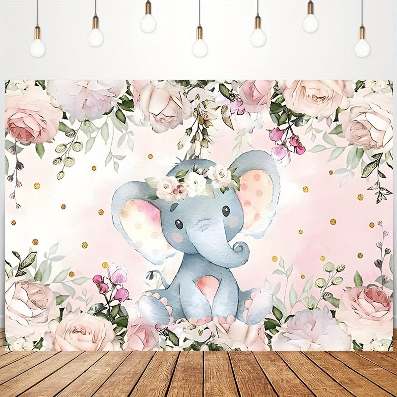1 шт. розовый цветочный фон со слоном для девочек, акварельный цветок, украшения в виде слона, принадлежности для фотографии, фон для торта, стола, фото 5x3ft
1 шт. розовый цветочный фон со слоном для девочек, акварельный цветок, украшения в виде слона, принадлежности для фотографии, фон для торта, стола, фото 5x3ft