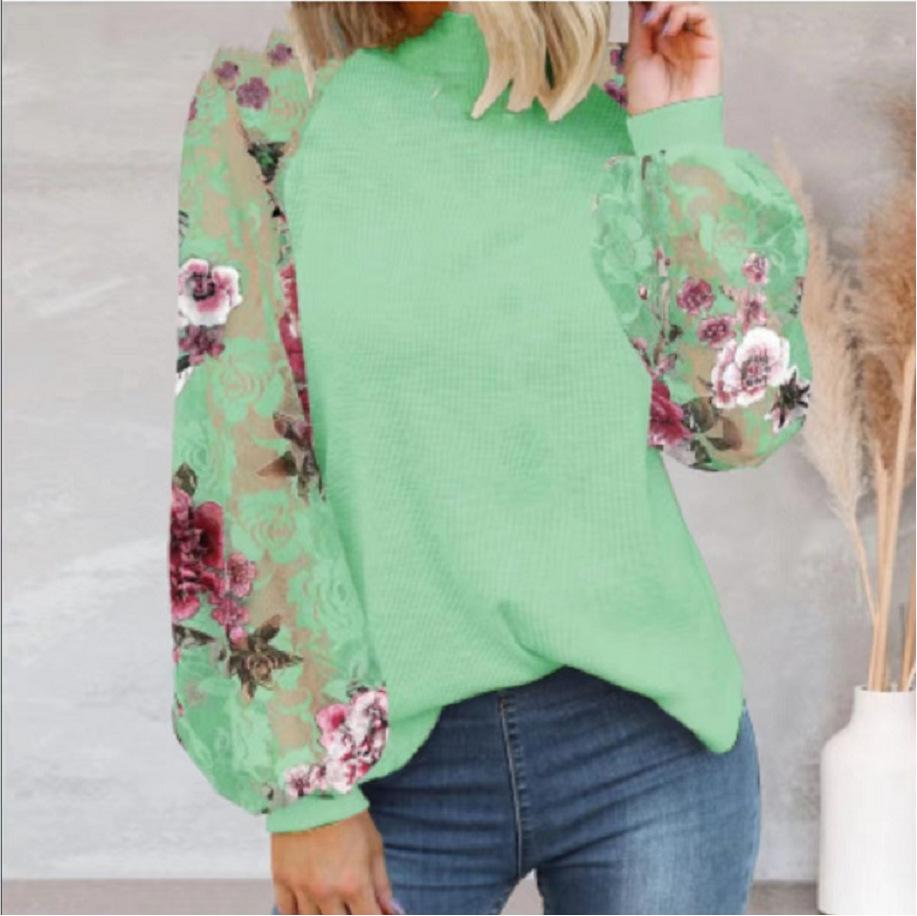 European and American new women s long-sleeved lace casual loose T-shirt top women 2XL
European and American new women s long-sleeved lace casual loose T-shirt top women 2XL
