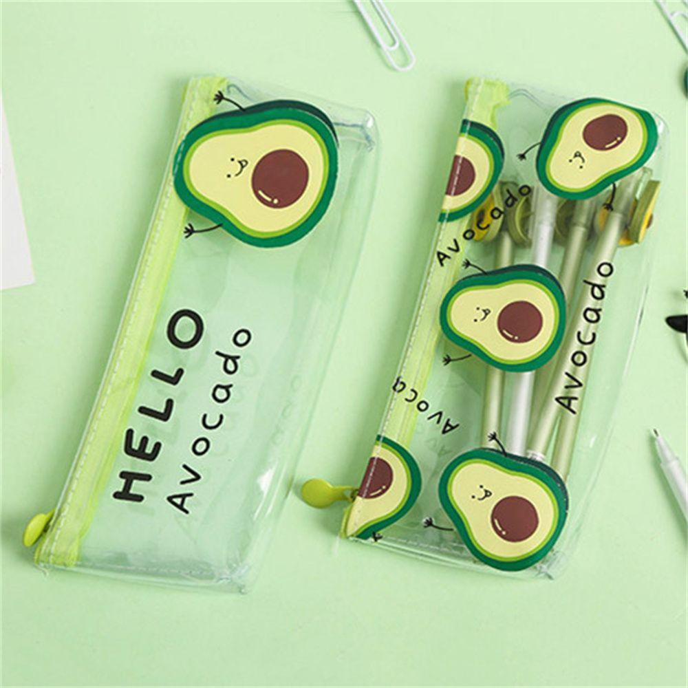 Stationery Cartoon Student PVC Fruit Transparent Pen Bag Pencil Box Pencil Bag Pencilcase hat avocado
Stationery Cartoon Student PVC Fruit Transparent Pen Bag Pencil Box Pencil Bag Pencilcase hat avocado