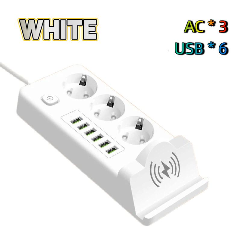 EU to EU Multi-Outlet Power Station – USB PD Strip with Built-in Charging Pad. AC*3+USB*6 білий
EU to EU Multi-Outlet Power Station – USB PD Strip with Built-in Charging Pad. AC*3+USB*6 білий