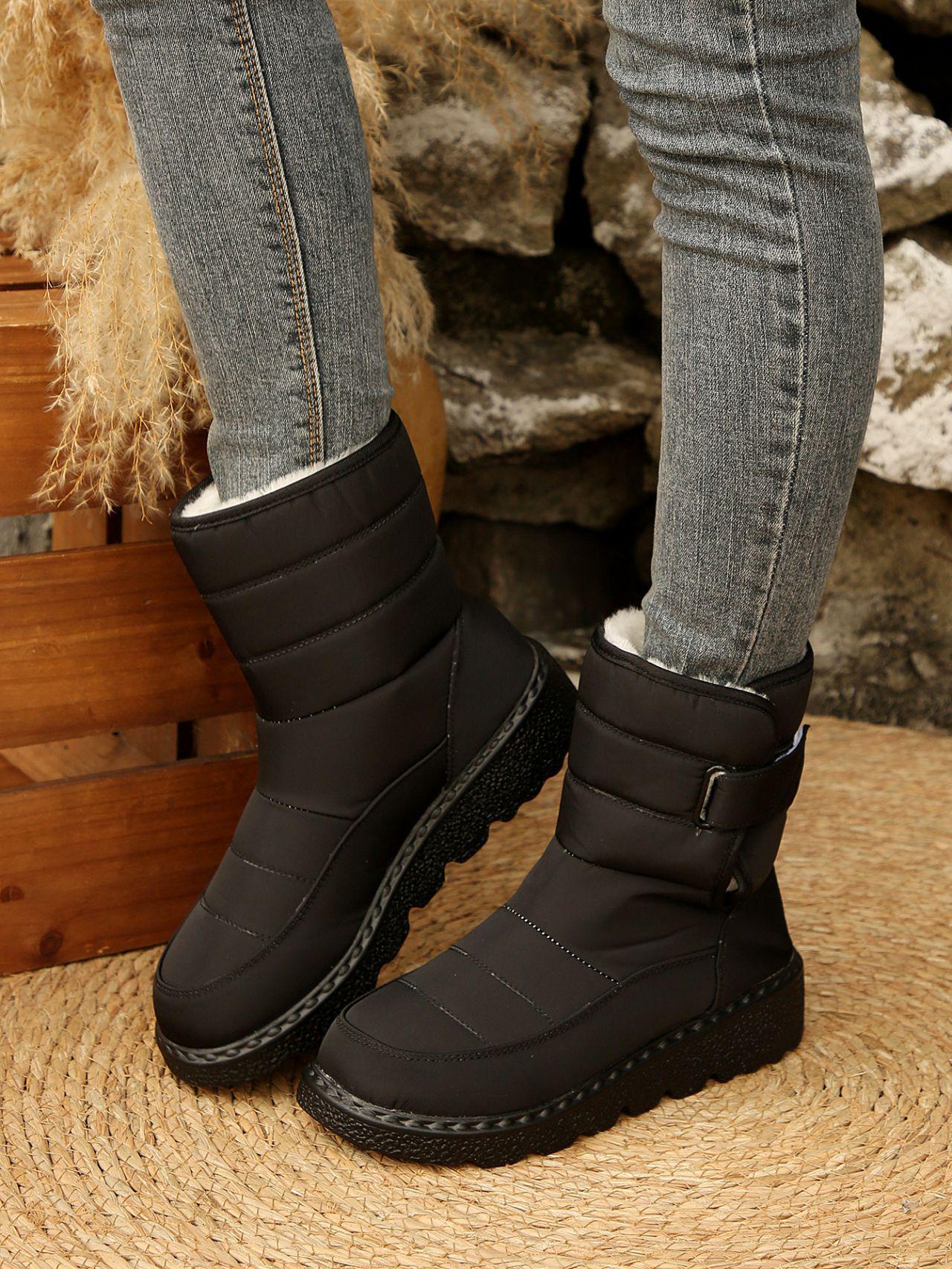 Женские водонепроницаемые зимние сапоги до середины икры на липучке, нескользящая подошва для улицы, утепленные и на подкладке для тепла 38 чёрный
Женские водонепроницаемые зимние сапоги до середины икры на липучке, нескользящая подошва для улицы, утепленные и на подкладке для тепла 38 чёрный