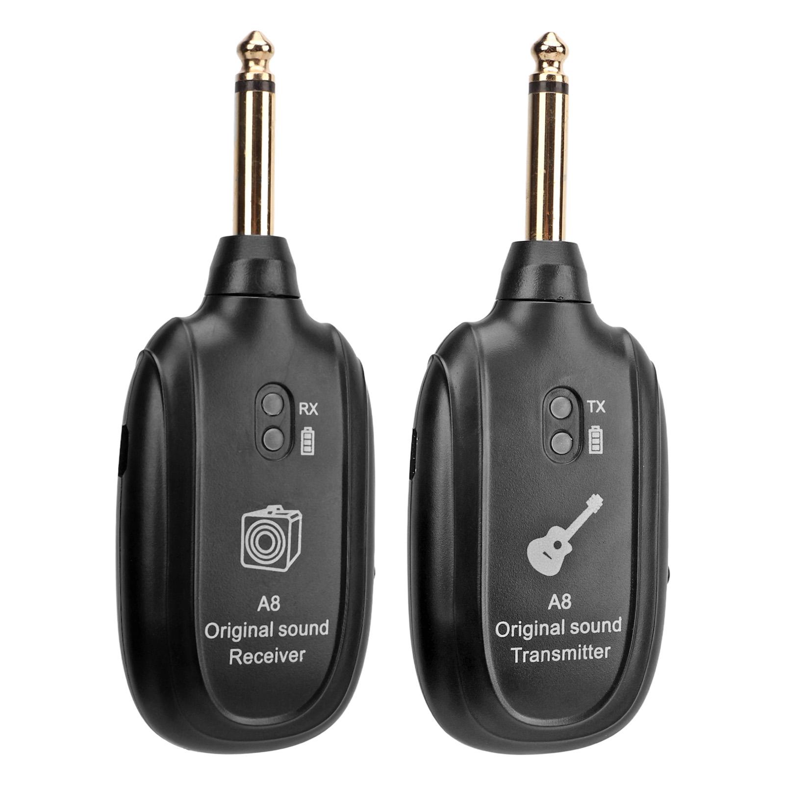 Wireless Guitar System 20Hz to 20KHz UHF Rechargeable Guitar Transmitter Receiver for Electric Guitar Pickup Accessory
Wireless Guitar System 20Hz to 20KHz UHF Rechargeable Guitar Transmitter Receiver for Electric Guitar Pickup Accessory