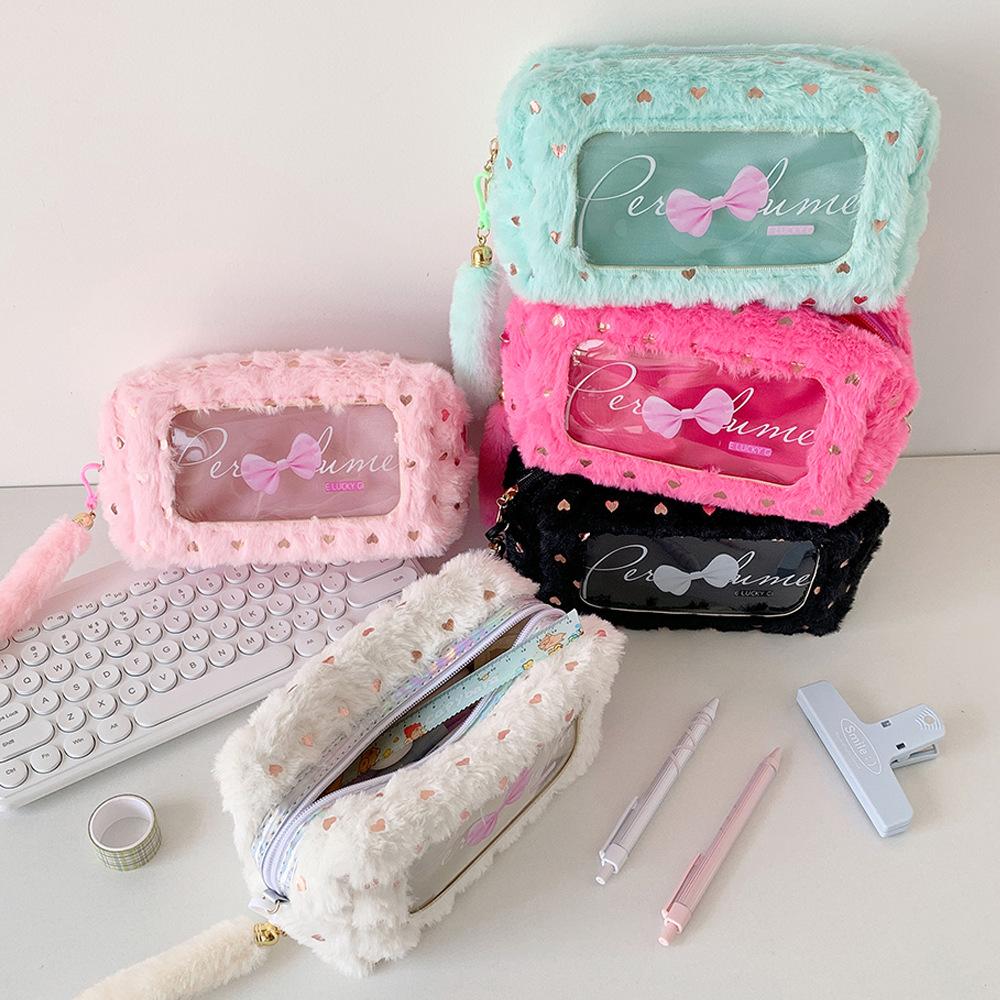 Bowknot Y2K Bow Stationery Bag Plush PVC Bow Pencil Pouch Kawaii Korean Style Pencil Case Children розовый
Bowknot Y2K Bow Stationery Bag Plush PVC Bow Pencil Pouch Kawaii Korean Style Pencil Case Children розовый