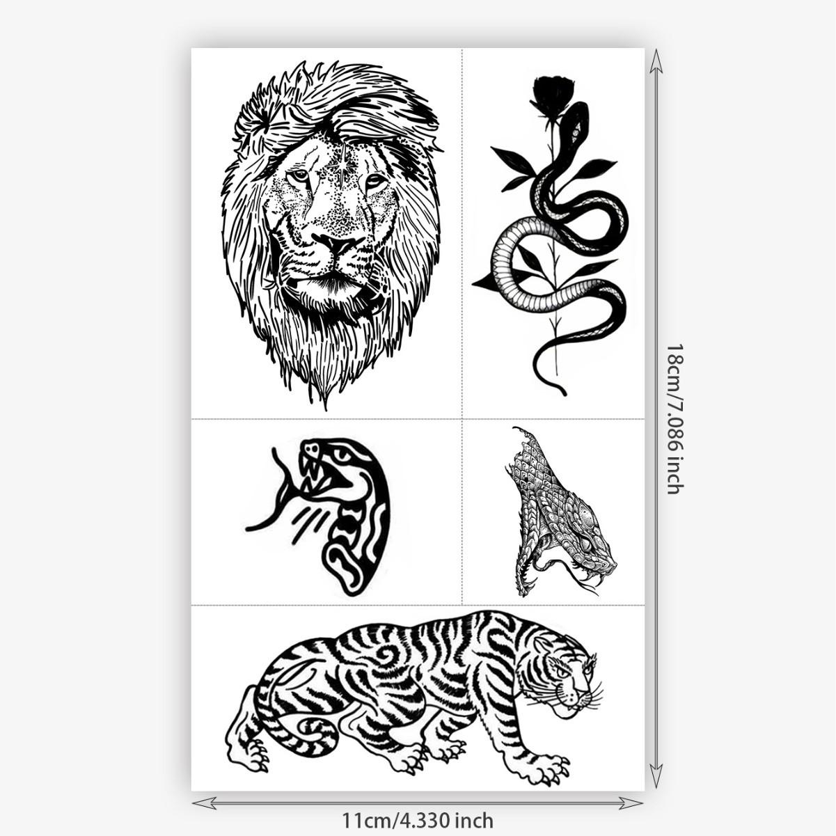 Retro Snake Tattoo Sticker, Niche Personality, Waterproof And Sweat-Proof, Temporary Tattoos For Men And Women 11*18
Retro Snake Tattoo Sticker, Niche Personality, Waterproof And Sweat-Proof, Temporary Tattoos For Men And Women 11*18